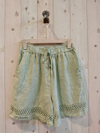 100% LINEN SHORTS - Ref-17761