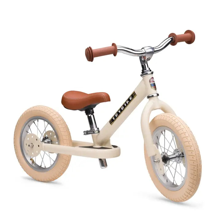Trybike 2-in-1 Steel Balance Bike & Trike - GREEN & CREAM Available