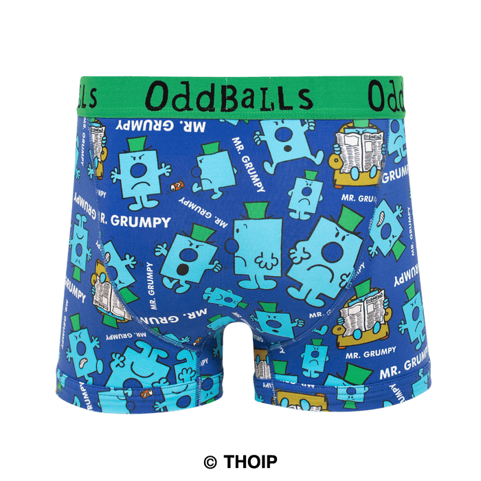 Mr Grumpy  - Mr Men - Mens Cotton Boxer Shorts