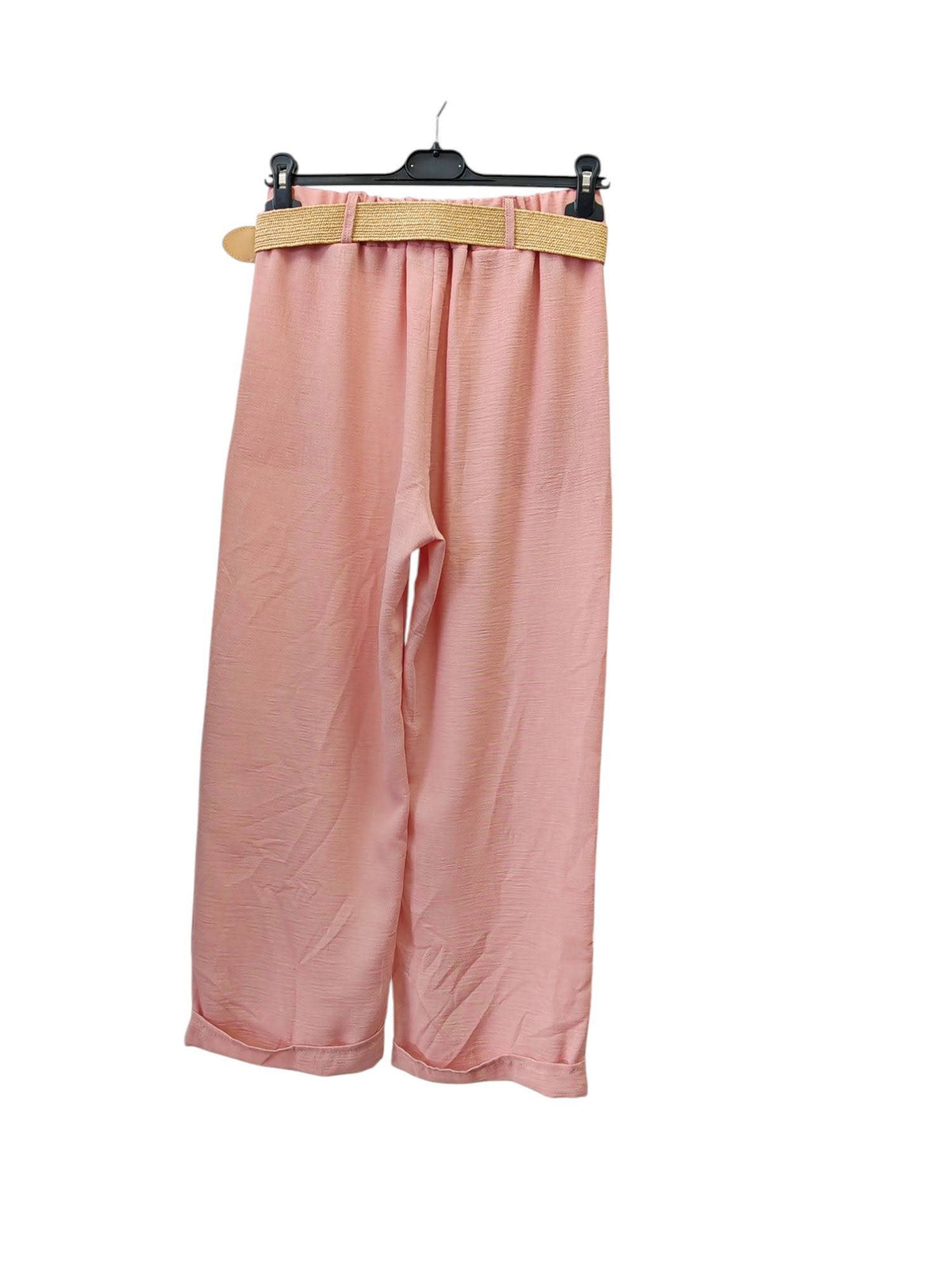 Italian One Size Light Weight Linen Trousers +Belt