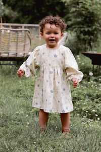 Baby / Girl Flower Patterned Dress with Balloon Sleeves