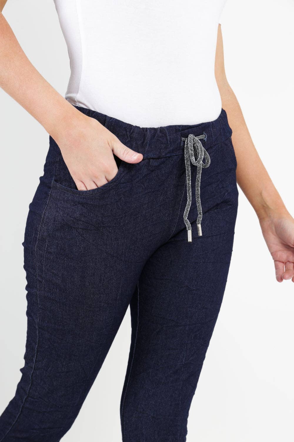 Italian Denim Look Stretch Magic Pants