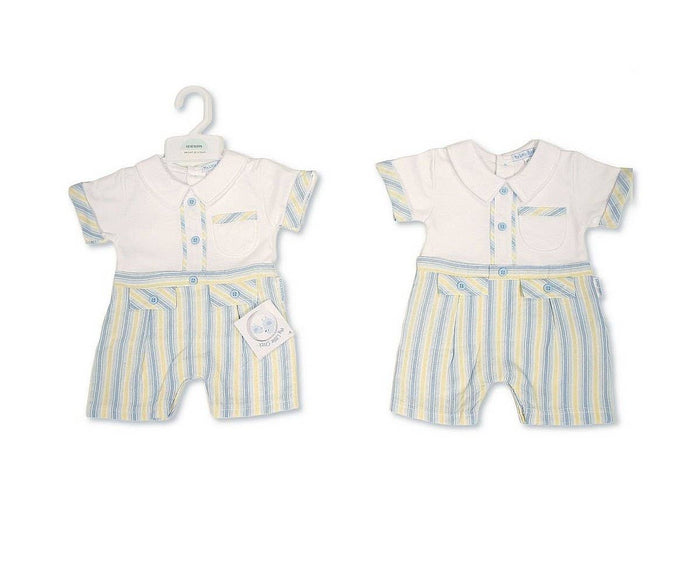 Baby Boys Striped Romper