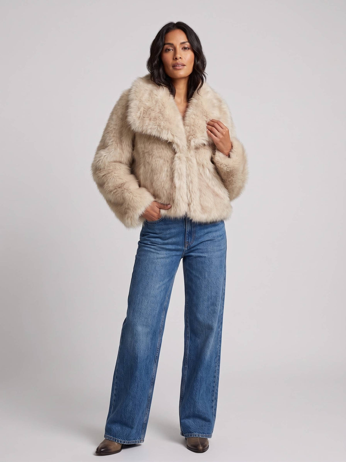 Reversible Faux Fur Jacket