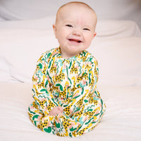 Unisex Baby Cotton Sleepsuit (Onesie) – Jungle Giraffe Print