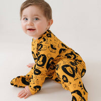 Unisex Baby Cotton Sleepsuit (Onesie) – Brian the Lion Print