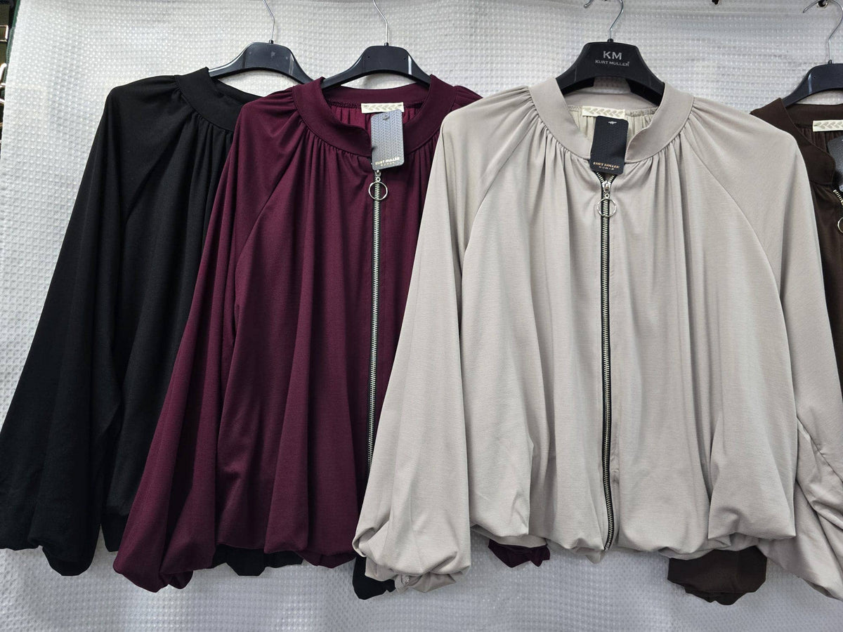 Jersey Lined Zip Jacket