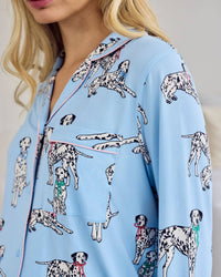 Maternity Dalmatian Dogs Print Long Pyjama Set
