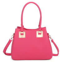 Superbia Medium 3 Compartments Square Metal Details Tote Bag
