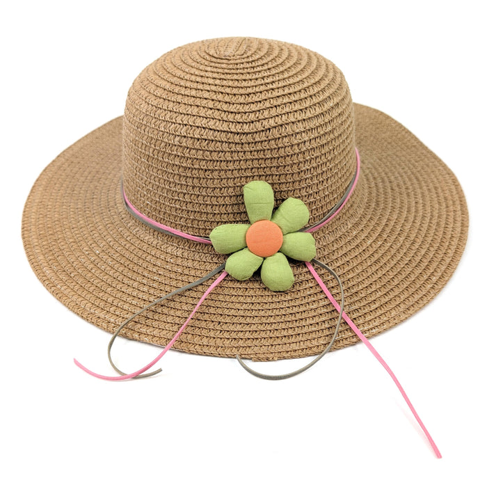 Children's Foldable Hat - Dark Natural Flower (54cm)