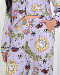Chelsea Peers - Moonlit Forest Print Long Pyjama Set