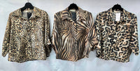 Animal Printed Tencel Tops