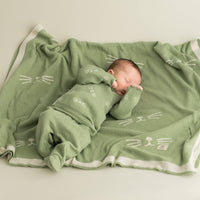 micu micu - Baby blanket animal whiskers mint