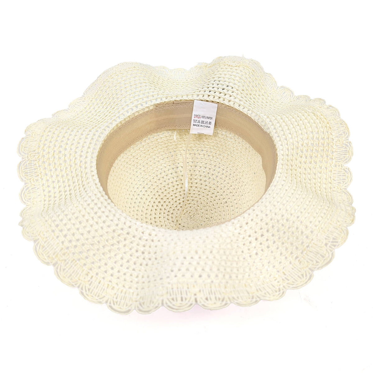 Children's Folding Hat - Cream Dragonfly (54cm)