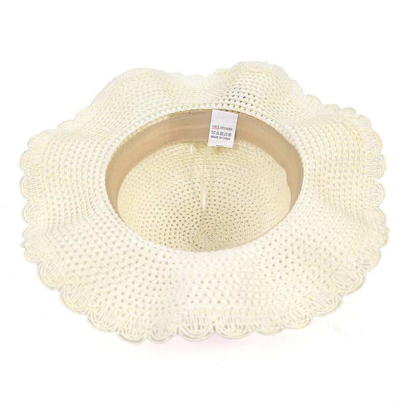 Children's Folding Hat - Cream Dragonfly (54cm)