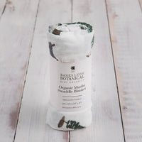 Banks-Lyon Botanical - Bamboo Baby Swaddle Blanket, Home Print