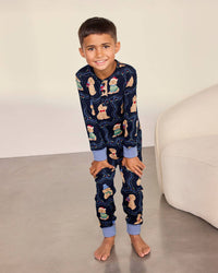 Kids Christmas Chip the Cockapoo Portraits Print Long Pyjama Set