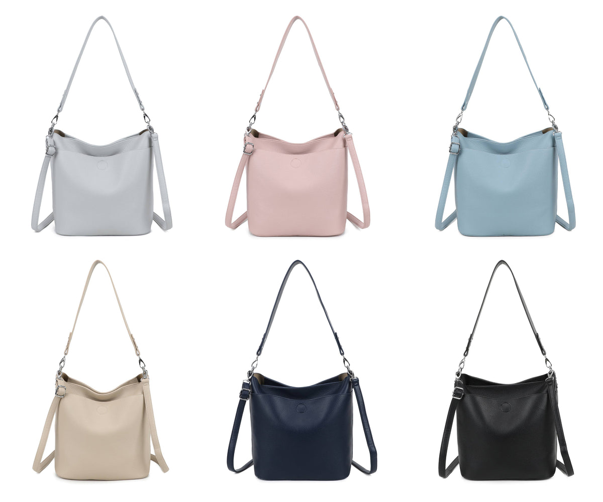 6049 Soft Hobo Shoulder Bag with Strap Detail