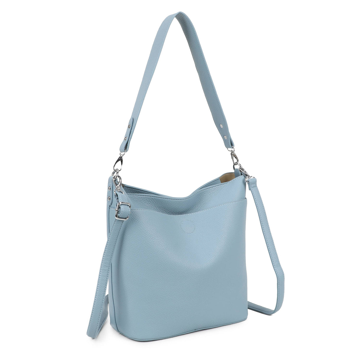 6049 Soft Hobo Shoulder Bag with Strap Detail
