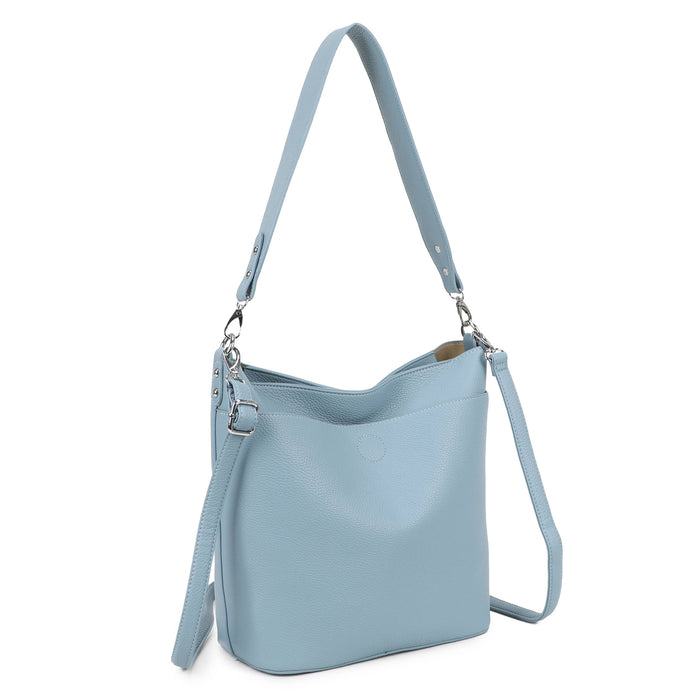 6049 Soft Hobo Shoulder Bag with Strap Detail