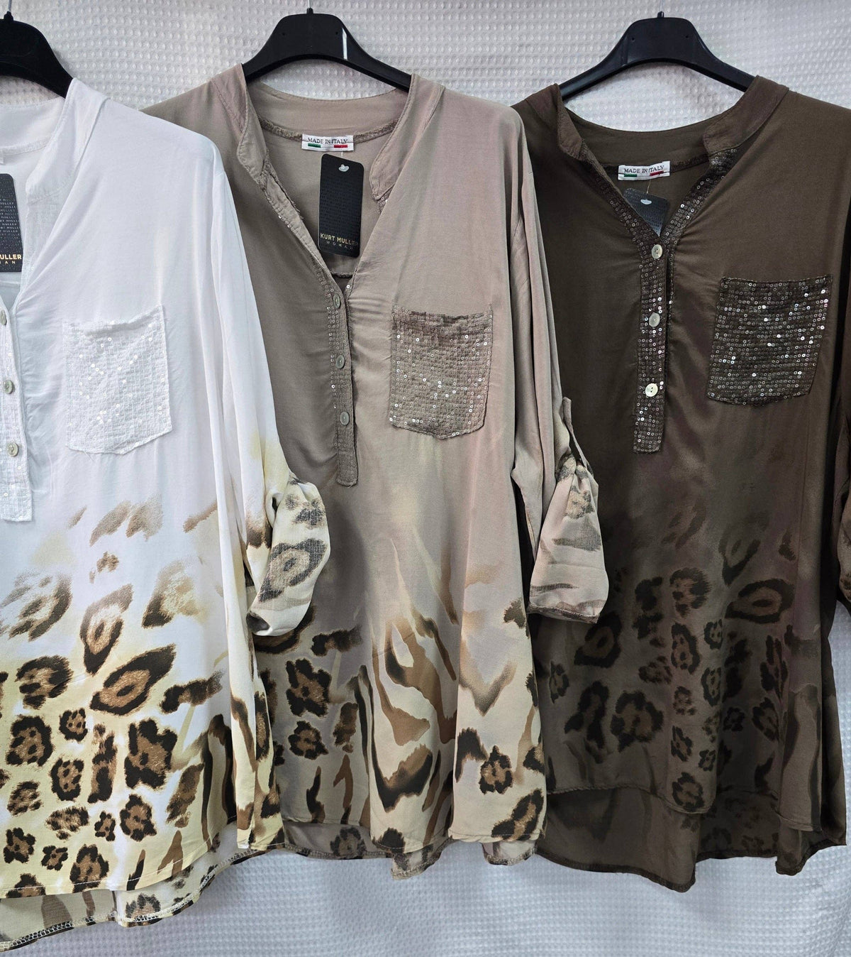 Tonal Leopard Sequin Shirt