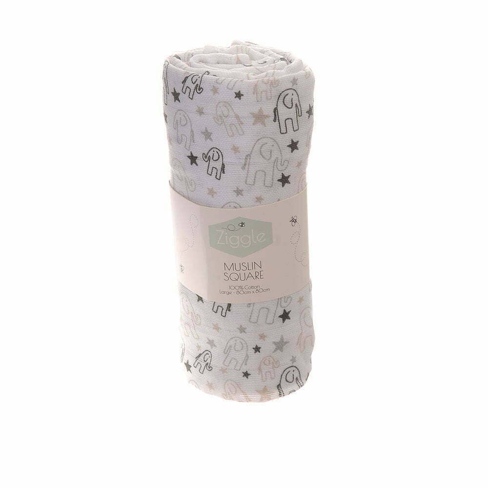 Grey Elephant Muslin