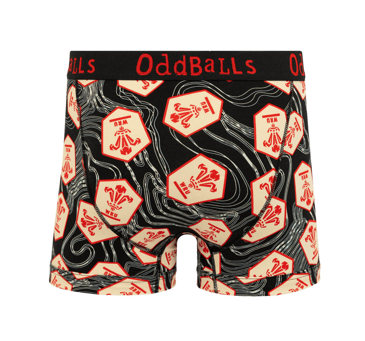 Welsh Rugby Union Alternate 25 - Mens Cotton Boxer Shorts