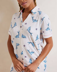 Dolphin Print Short Pyjama Set