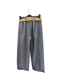 Italian One Size Light Weight Linen Trousers +Belt