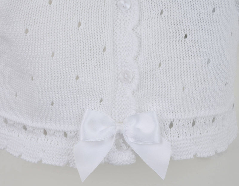White Knit Cardigan