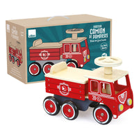 Vilac Wooden Ride-On Fire Engine