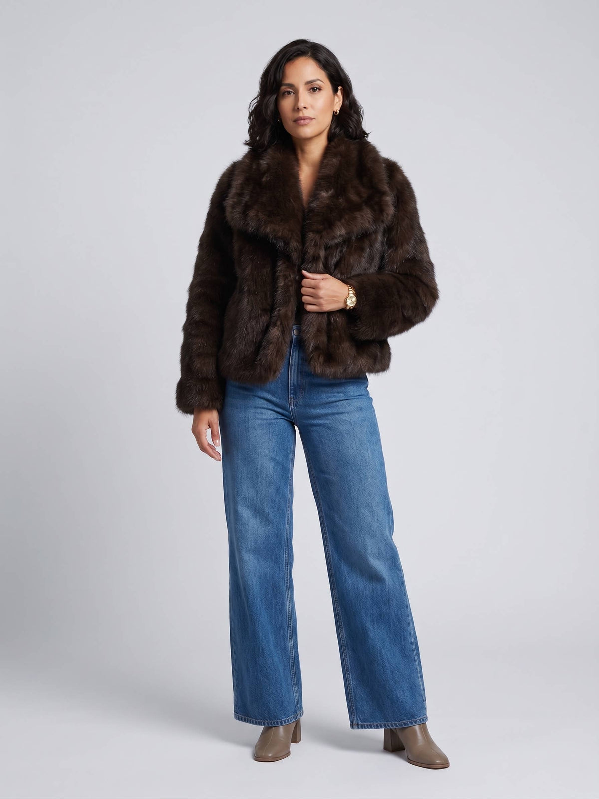 Reversible Faux Fur Jacket