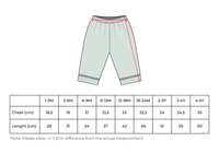 Baby/Kids Leaves Embroidery Summer trousers 100% Cotton