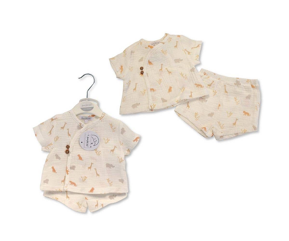 Baby Boys 2 pcs Cotton Set - Safari - 6246