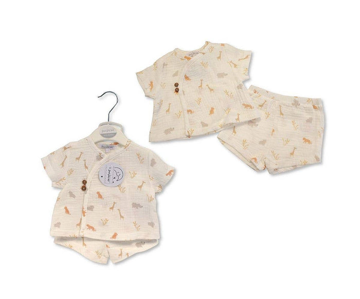 Baby Boys 2 pcs Cotton Set - Safari - 6246