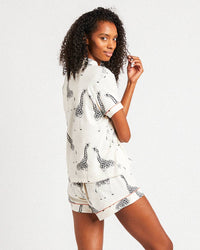 Chelsea Peers - Organic Cotton Giraffe Print Short PJ Set