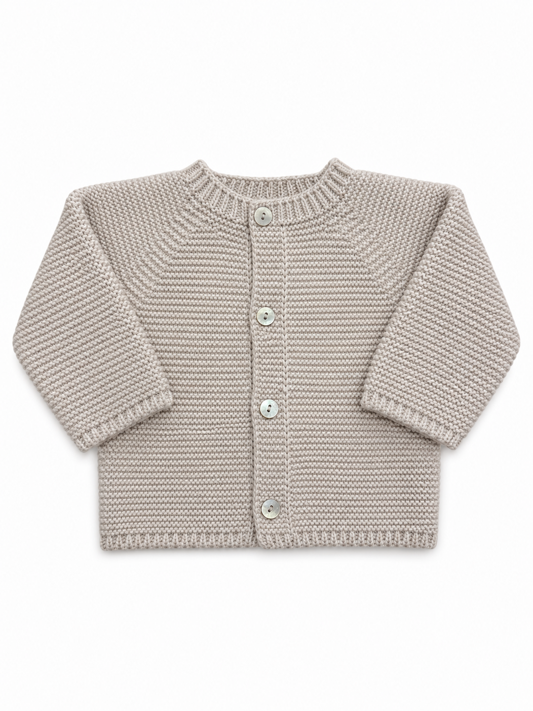 BABY JACKET 100% acrylic: Stone / Various Sizes
