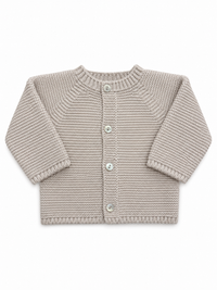 BABY JACKET 100% acrylic: Stone / Various Sizes