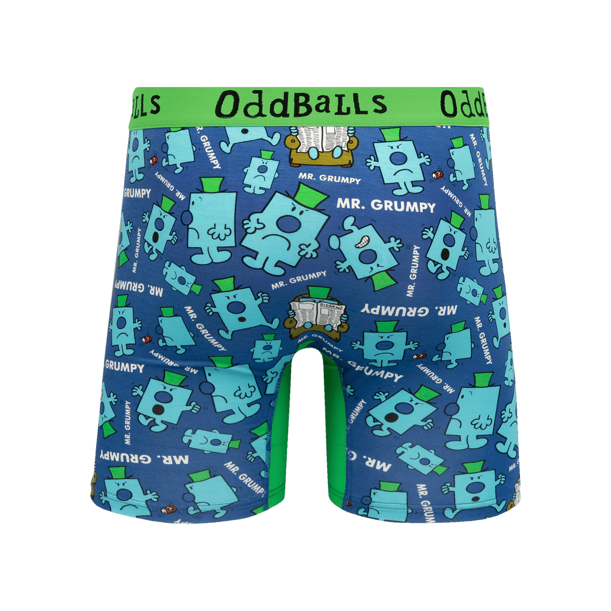 Mr Grumpy - Mr Men - Mens Bamboo Boxer Shorts