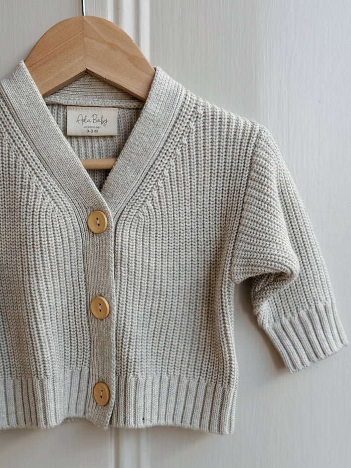 Cotton Knit Baby Cardigan