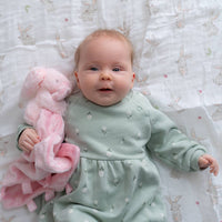 Pink Bunny Plush Comforter Blanket