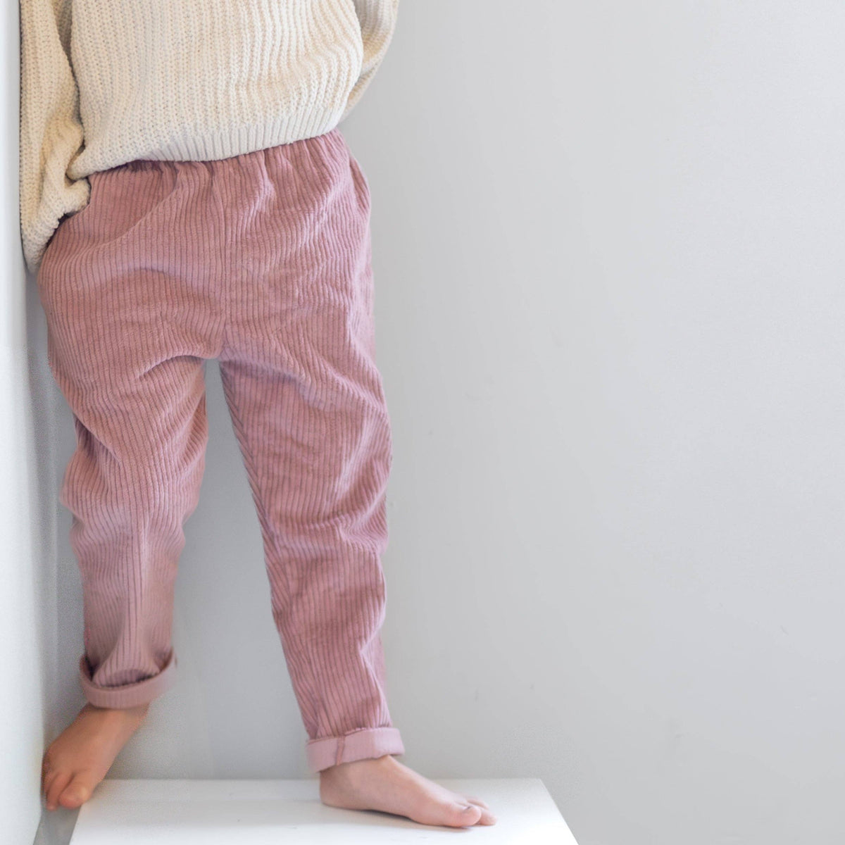Blush Corduroy "Kid Fit" Trousers
