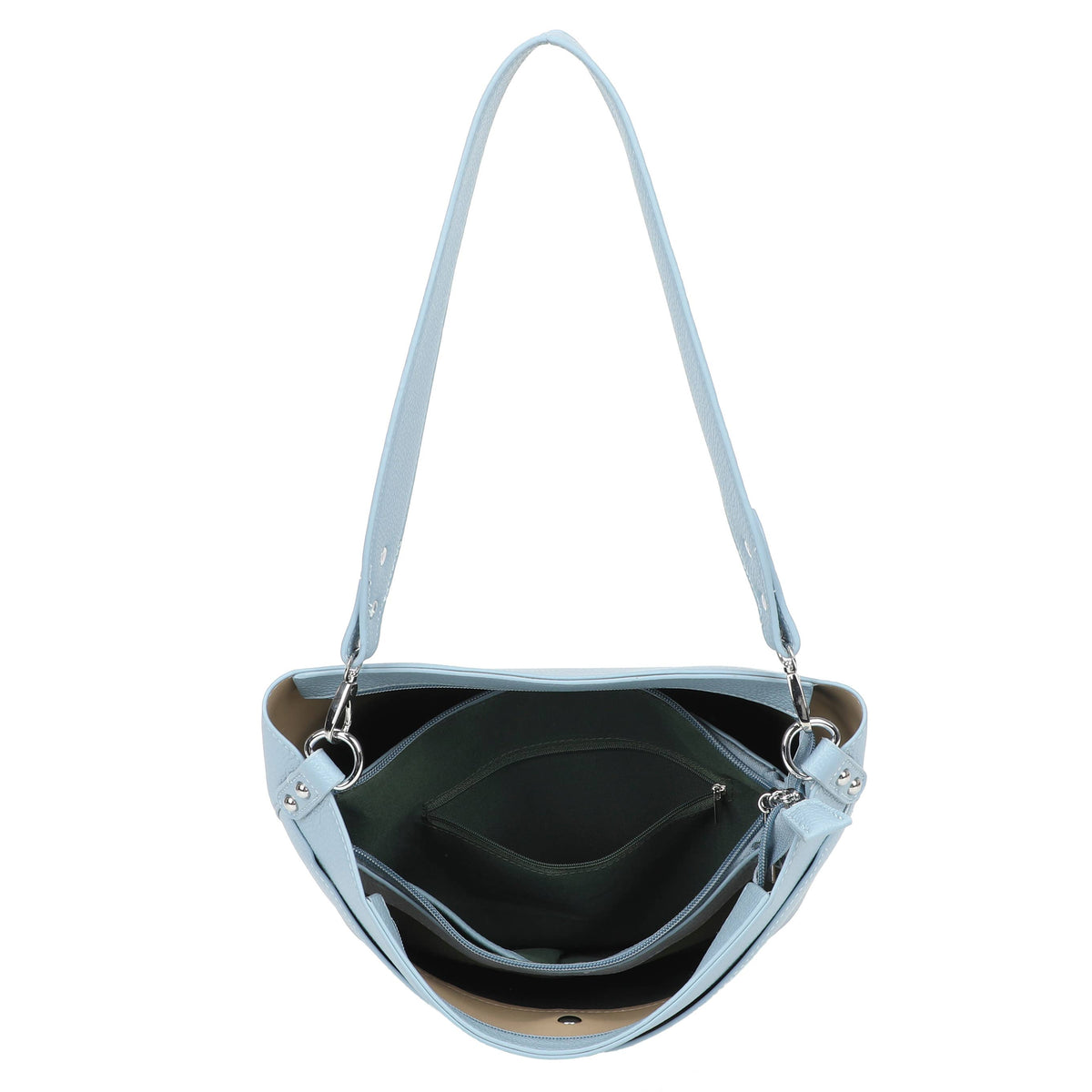 6049 Soft Hobo Shoulder Bag with Strap Detail