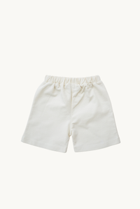 Baby / Kids Jersey Shorts Fig Detail 100% Cotton Cream