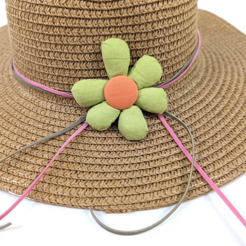 Children's Foldable Hat - Dark Natural Flower (54cm)