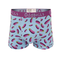Aubergine - emoji®- Mens Cotton Boxer Shorts