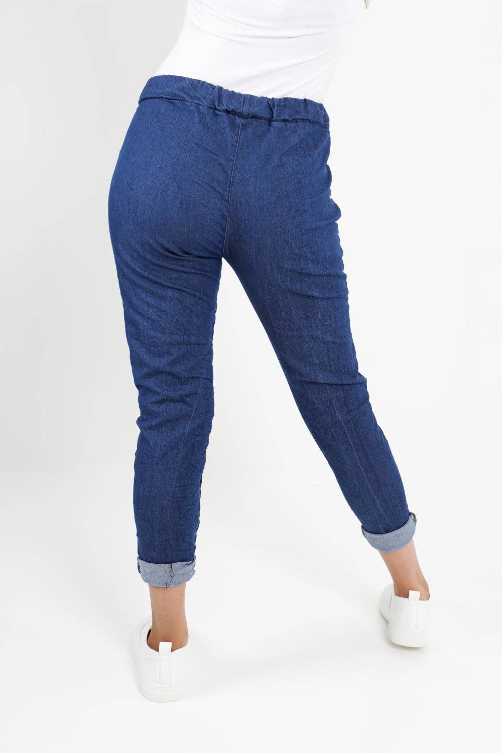 Italian Denim Look Stretch Magic Pants