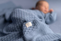 Square Blue Baby blanket