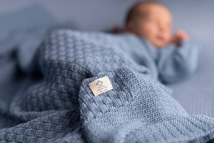 Square Blue Baby blanket