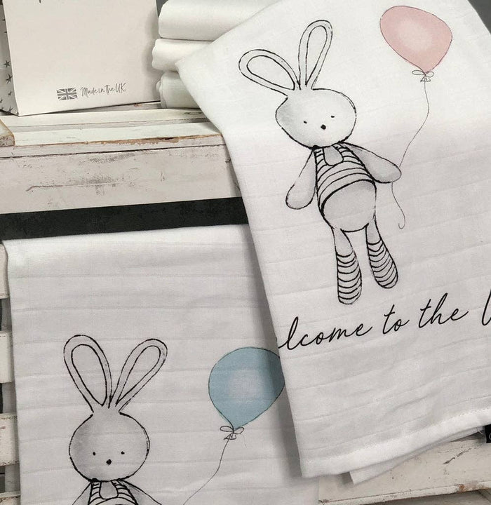 Welcome Balloon Muslin